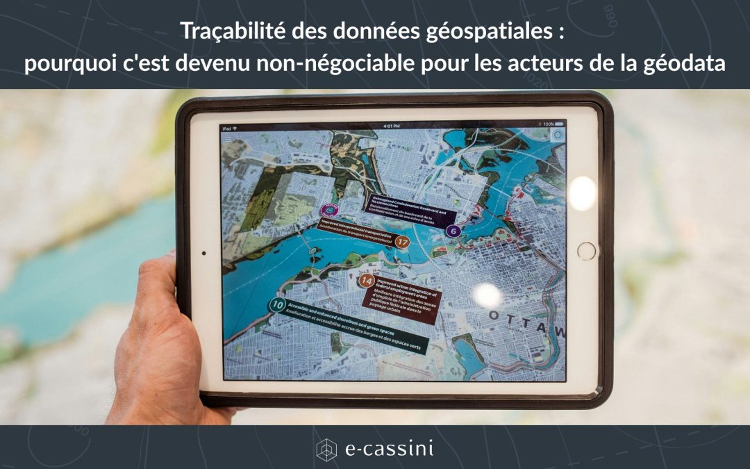 traçabilités des données géospatiales